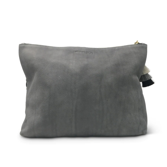 NWT Kempton & Co. Tresco Medium Pouch - Smoke & Chalk - Picture 2 of 12